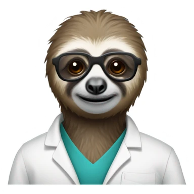 computer scientist sloth sticker