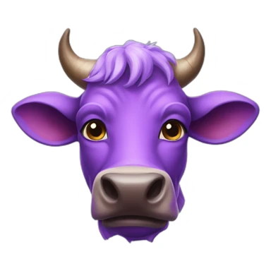 purple-skinned cow-ear giant sticker