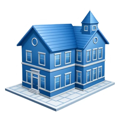 detailed  blue architectural drawing sticker