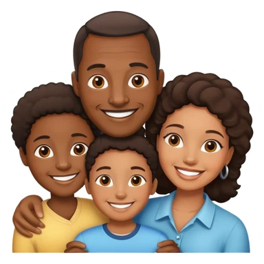 African American Family sticker