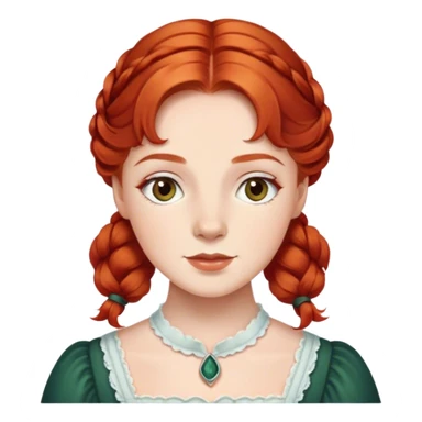 anne shirley cartoon sticker