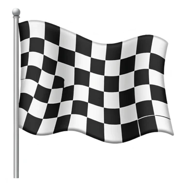 spotlight on checkered flag sticker