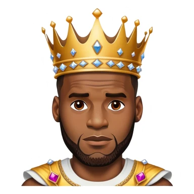 lebron james with crown sticker