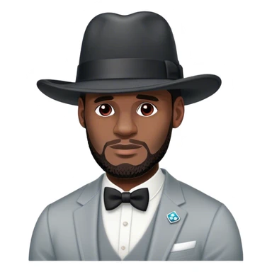 LeBron James wearing a derby hat sticker