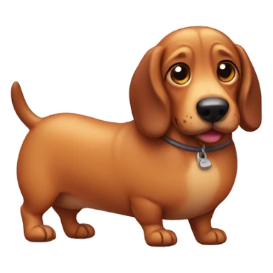 fat sausage dog sticker