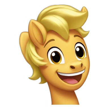 mlp apple jack laugh sticker