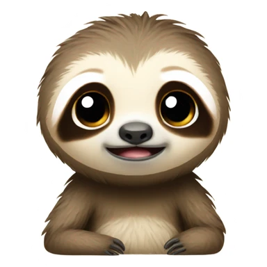 Crying cute baby sloth  sticker