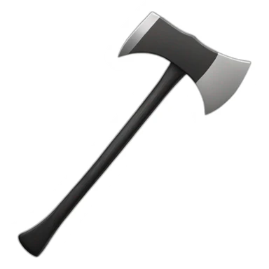 black and white double axe sticker