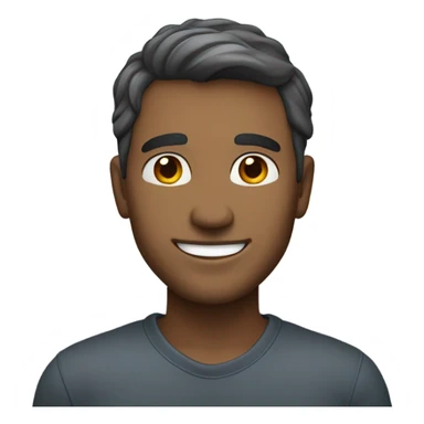 confident guy under the sun handsome sticker