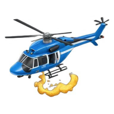 Police helicopter crashing sticker