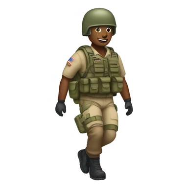 Paratrooper with a prosthetic leg sticker