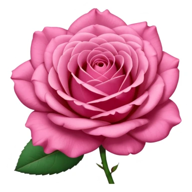 “A Polaroid-style photo of a pink rose  sticker