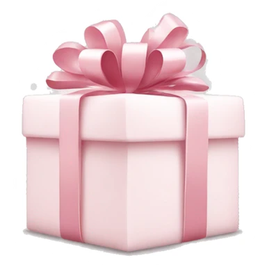 Light pink Christmas gifts under a white Christmas tree  sticker