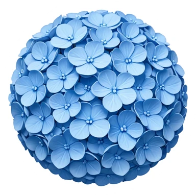 blue hydrangea  sticker