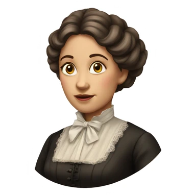 Victorian woman sticker