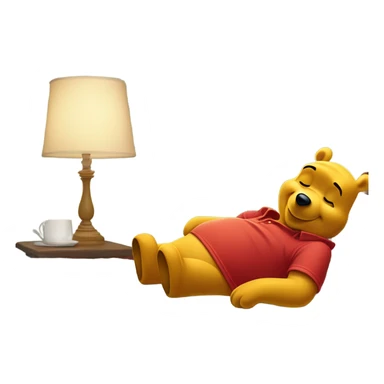 Winne the Pooh waking up sticker