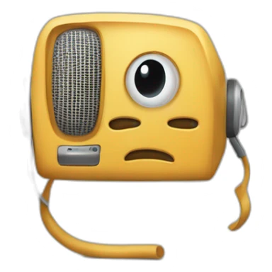 Chat qui écoute la radio sticker