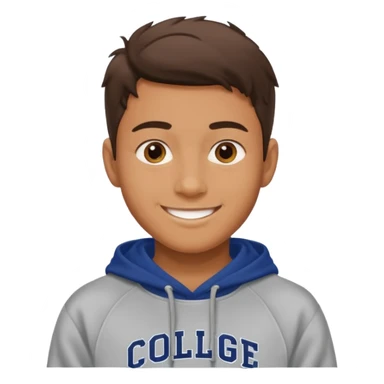 college boy sticker