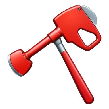 ferro de passar roupa vermelho sticker