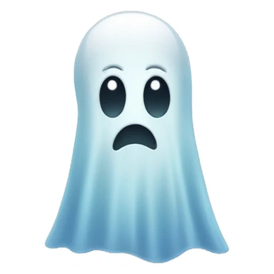 simple emoji ghost using phone sticker