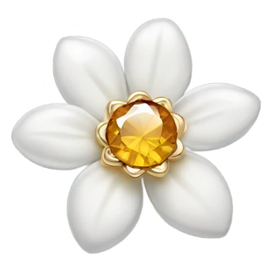 Flower engagement ring sticker