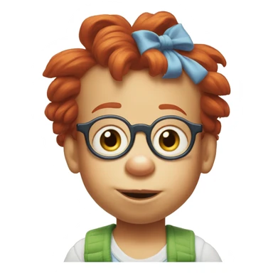 rugrats Redhead baby with glasses sticker