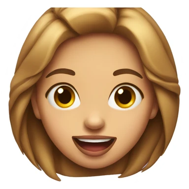 girl with tongue out  sticker