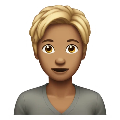 Karen with Karen hair and wrinkly skin sticker