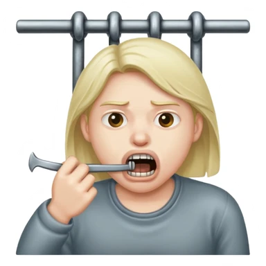 Gnawing at the iron bars of my enclosure  sticker