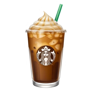 Gold Starbucks iced coffee sticker