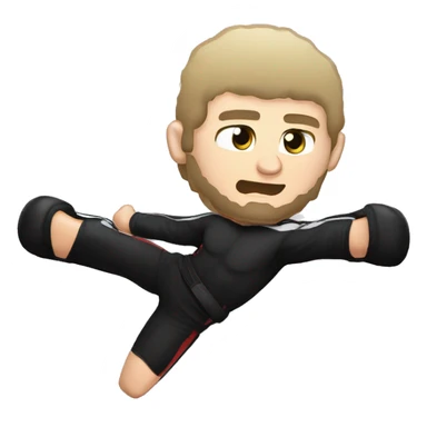 khabib nurmagomedov avec la ceinture ufc sticker