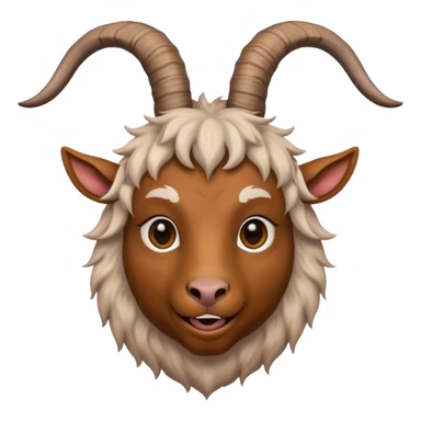 goat head person sticker