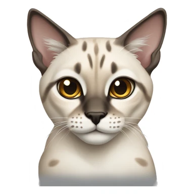 Lynx Siamese point cat sticker