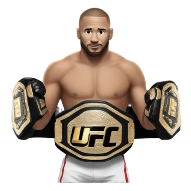 Ufc belt sticker