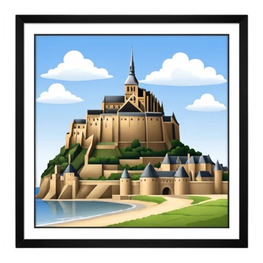 mont saint michel sticker