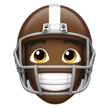 american football menacingly smiling sticker