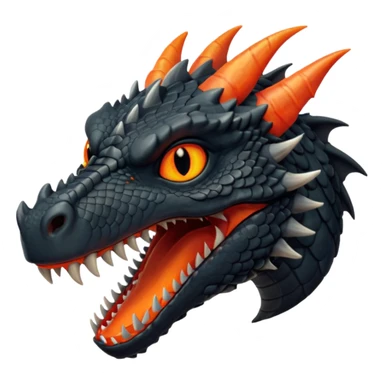 Drogon  from Games of throne character face only younger sticker