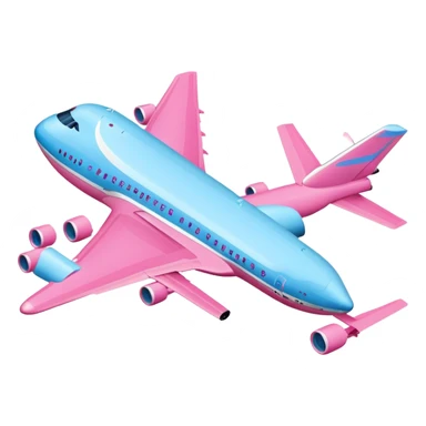 Hot pink and light blue Air Force One sticker