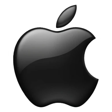 Apple logo negro sticker