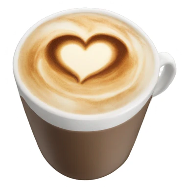 cappucino heart emoji sticker