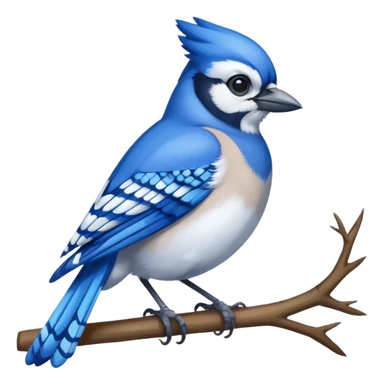 blue jay bird sticker