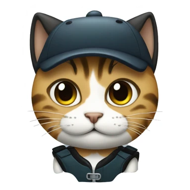 cat dressed as ichiro suzuki sticker