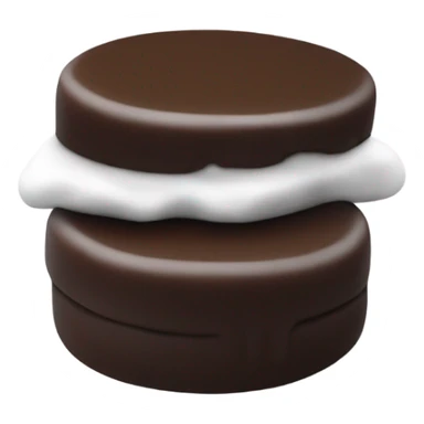 One Black and white cookie  half and half sticker