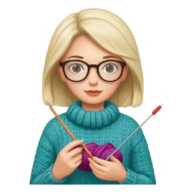 women who knit sticker