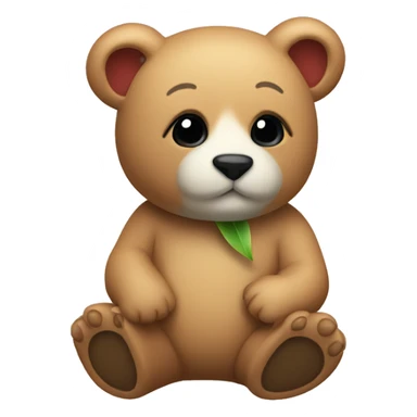 Osito con tulipán  sticker