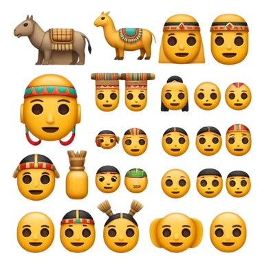 crea emojins de la prehistoria inca sticker