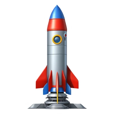 rocket on a cosmodrome sticker