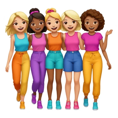 Five girlfriends sticker