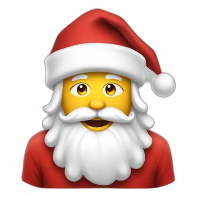 a drunk teen santa with his hat sticker