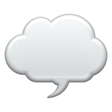 Thought speech bubble sticker